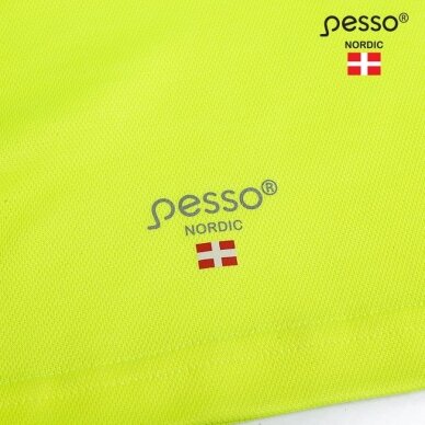 T-krekls bez grumbām PESSO HVMCOT Hi-vis, dzeltens 4 T-krekls bez grumbām PESSO HVMCOT Hi-vis, dzeltens 4