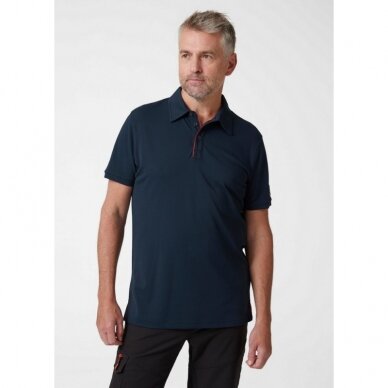T-krekls HELLY HANSEN Kensington Tech Polo, tumši zils 4