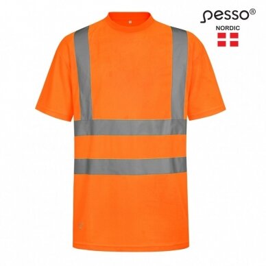 Marškinėliai PESSO HVMOR Hi-vis,oranžiniai Marškinėliai PESSO HVMOR Hi-vis,oranžiniai