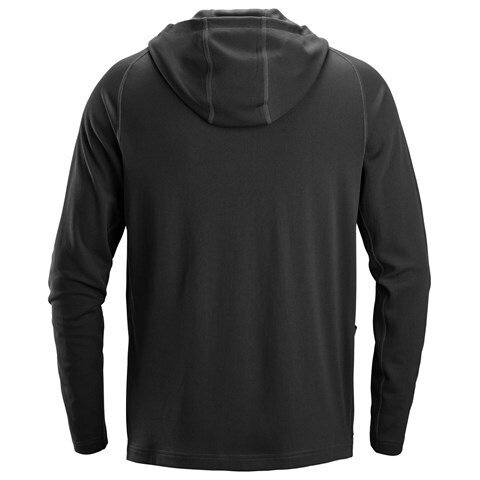 T-krekls SNICKERS WORKWEAR Stay Fresh Bamboo 2456 ar kapuci, melns 1 T-krekls SNICKERS WORKWEAR Stay Fresh Bamboo 2456 ar kapuci, melns 1