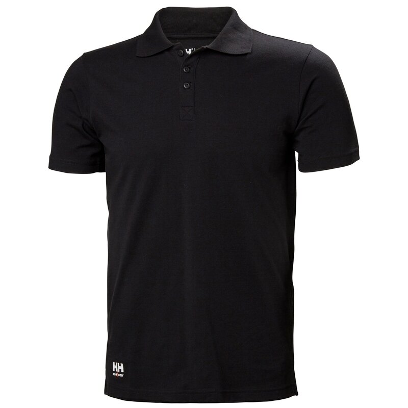 T-krekls HELLY HANSEN Manchester Polo, melns T-krekls HELLY HANSEN Manchester Polo, melns