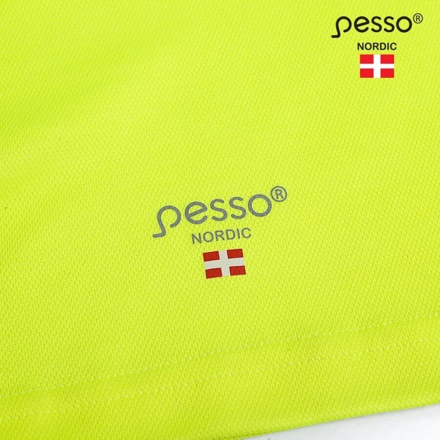 T-krekls bez grumbām PESSO HVMCOT Hi-vis, dzeltens 4