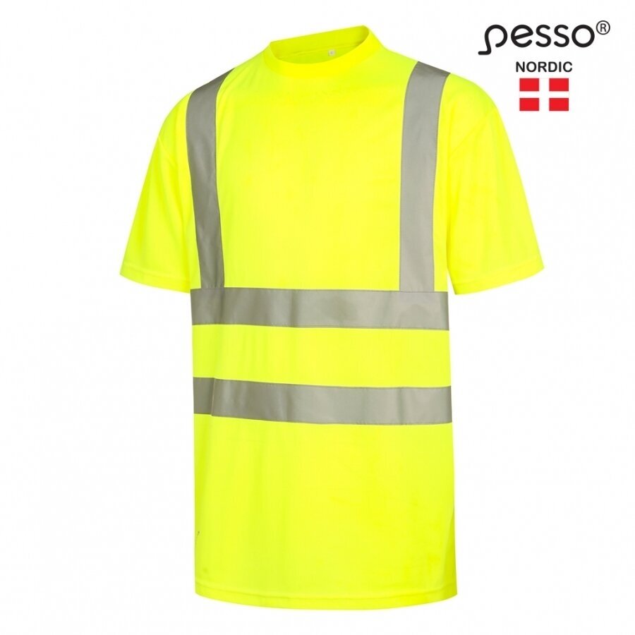 Marškinėliai PESSO Hi-vis, geltoni 1 Marškinėliai PESSO Hi-vis, geltoni 1