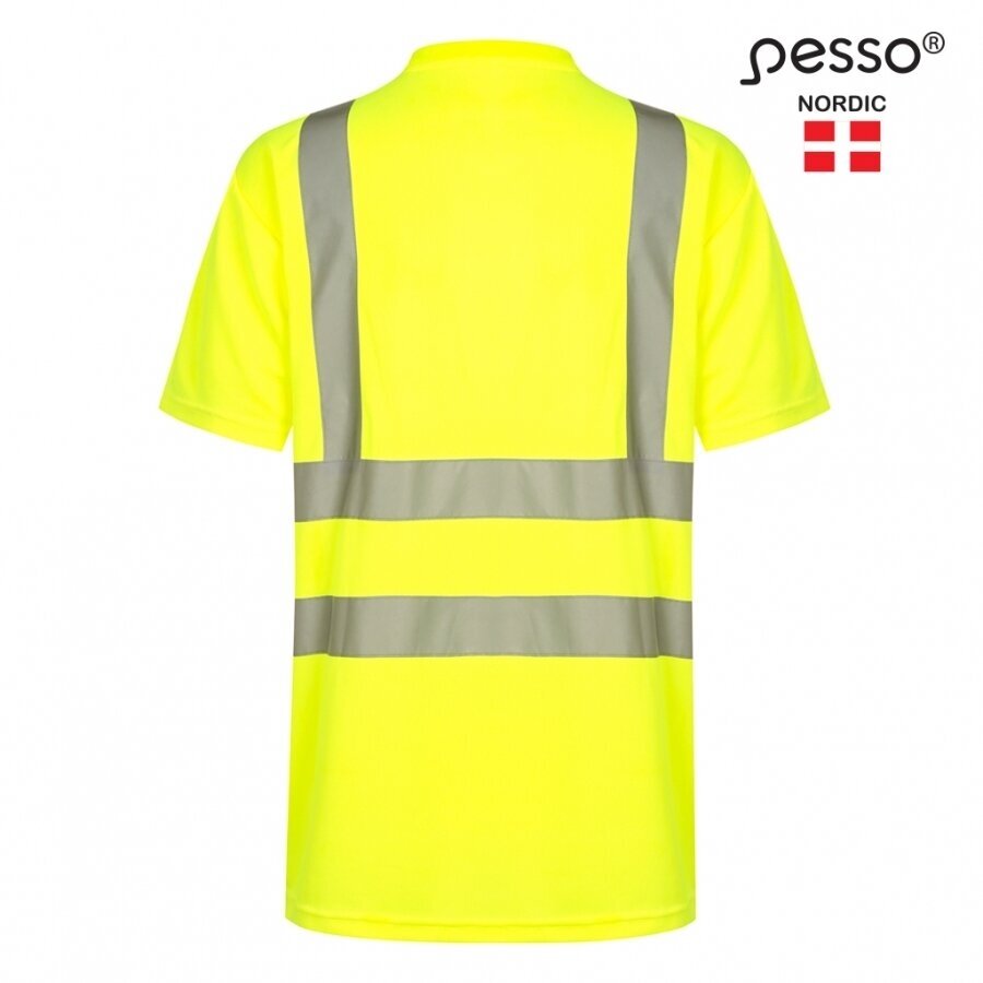 Marškinėliai PESSO Hi-vis, geltoni 2 Marškinėliai PESSO Hi-vis, geltoni 2