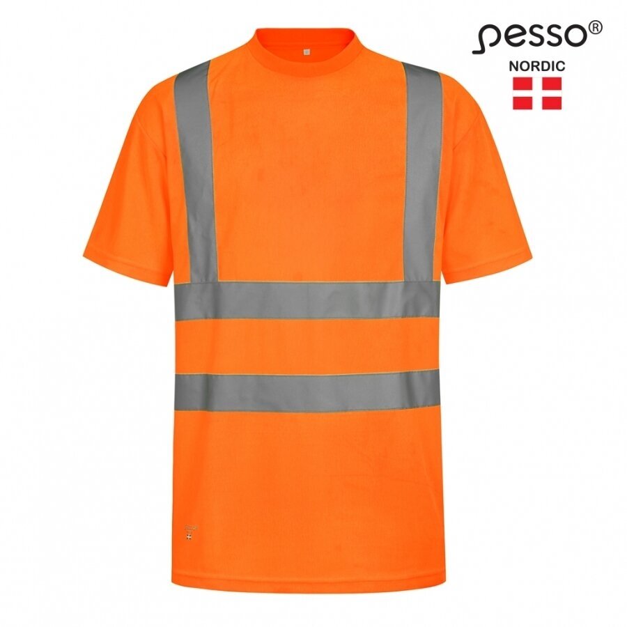 Marškinėliai PESSO HVMOR Hi-vis,oranžiniai Marškinėliai PESSO HVMOR Hi-vis,oranžiniai