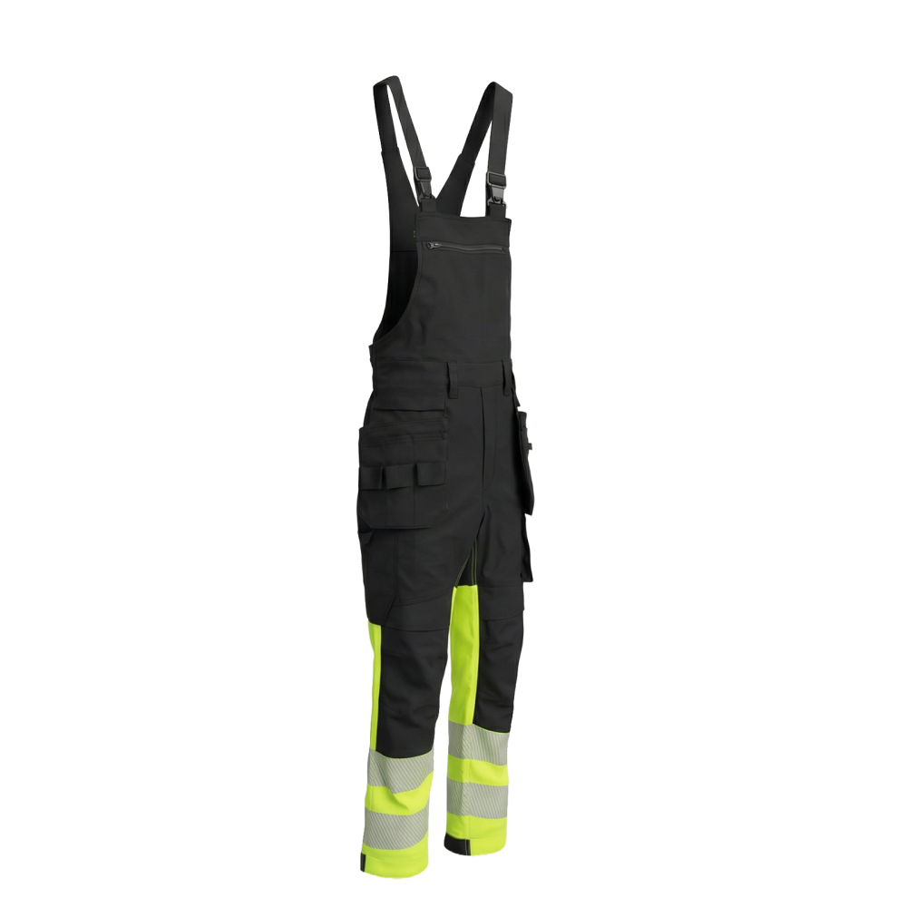 Elastīgs kokvilnas puskombinezons BoSafety COMBO PLUS Hi-Vis 2
