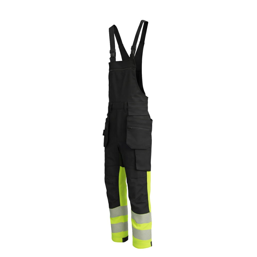 Elastīgs kokvilnas puskombinezons BoSafety COMBO PLUS Hi-Vis 1 Elastīgs kokvilnas puskombinezons BoSafety COMBO PLUS Hi-Vis 1