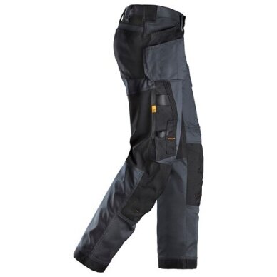 Izturīgas SNICKERS WORKWEAR AllroundWork 6251 darba bikses ar karājamām kabatām, tumši pelēkas 3