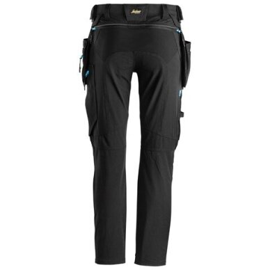 Tamprios SNICKERS WORKWEAR LiteWork 6208 darba bikses ar noņemamām kabatām, melnas 1 Tamprios SNICKERS WORKWEAR LiteWork 6208 darba bikses ar noņemamām kabatām, melnas 1