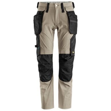 Tamprios SNICKERS WORKWEAR LiteWork 6208 darba bikses ar noņemamām kabatām, haki krāsā Tamprios SNICKERS WORKWEAR LiteWork 6208 darba bikses ar noņemamām kabatām, haki krāsā