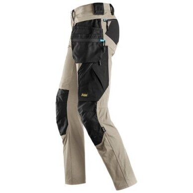 Tamprios SNICKERS WORKWEAR LiteWork 6208 darba bikses ar noņemamām kabatām, haki krāsā 2