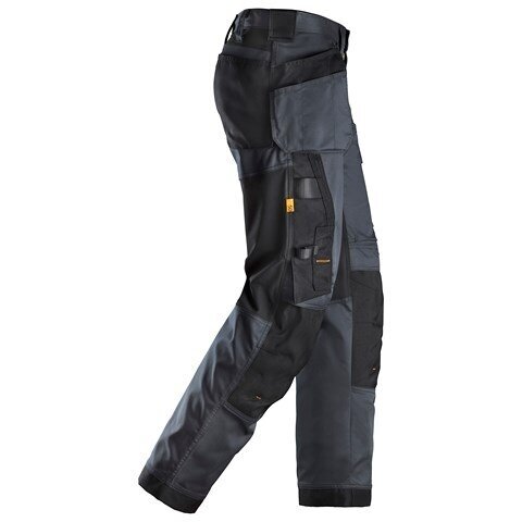 Izturīgas SNICKERS WORKWEAR AllroundWork 6251 darba bikses ar karājamām kabatām, tumši pelēkas 3