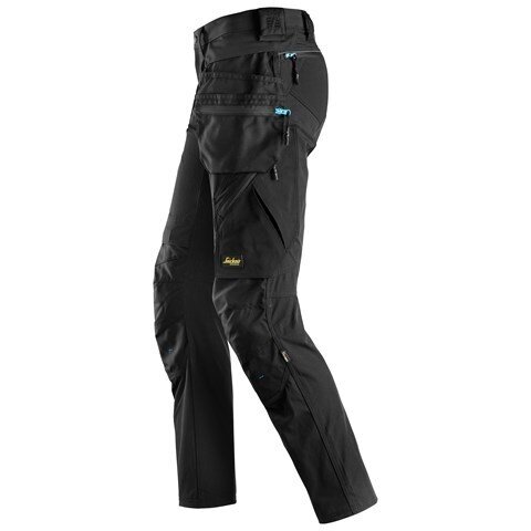 Tamprios SNICKERS WORKWEAR LiteWork 6208 darba bikses ar noņemamām kabatām, melnas 2 Tamprios SNICKERS WORKWEAR LiteWork 6208 darba bikses ar noņemamām kabatām, melnas 2