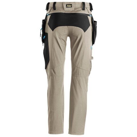 Tamprios SNICKERS WORKWEAR LiteWork 6208 darba bikses ar noņemamām kabatām, haki krāsā 1 Tamprios SNICKERS WORKWEAR LiteWork 6208 darba bikses ar noņemamām kabatām, haki krāsā 1