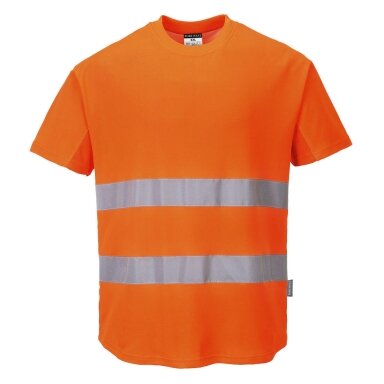 PORTWEST C394 augstas redzamības īsroku krekls