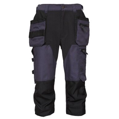 BoSafety BR-MASHUPPLUS-RC-0502 pusgarās bikses ar elastīgām detaļām, zila/melna