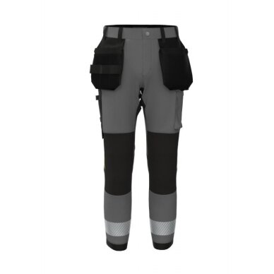 Bikses 4-WAY STRETCH TENSION PLUS tumši pelēkas/melnas 1
