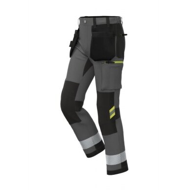 Bikses 4-WAY STRETCH TENSION PLUS tumši pelēkas/melnas 3