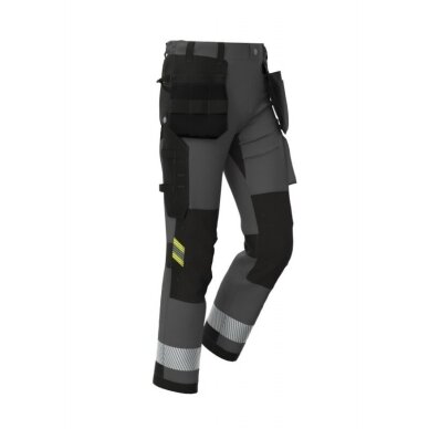 Bikses 4-WAY STRETCH TENSION PLUS tumši pelēkas/melnas 4
