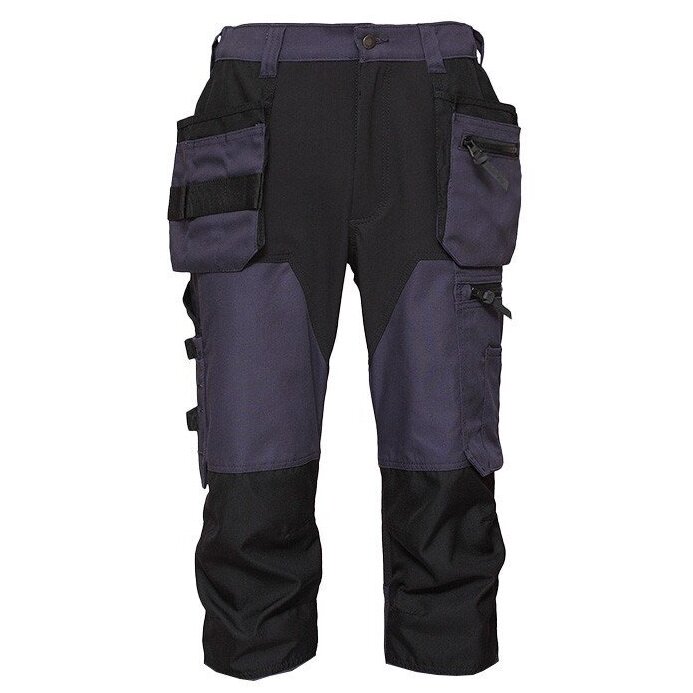 BoSafety BR-MASHUPPLUS-RC-0502 pusgarās bikses ar elastīgām detaļām, zila/melna BoSafety BR-MASHUPPLUS-RC-0502 pusgarās bikses ar elastīgām detaļām, zila/melna