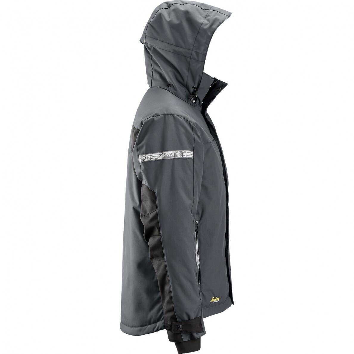 Ūdensizturīga ziemas jaka ar kapuci 37.5® SNICKERS WORKWEAR, pelēka 2 Ūdensizturīga ziemas jaka ar kapuci 37.5® SNICKERS WORKWEAR, pelēka 2