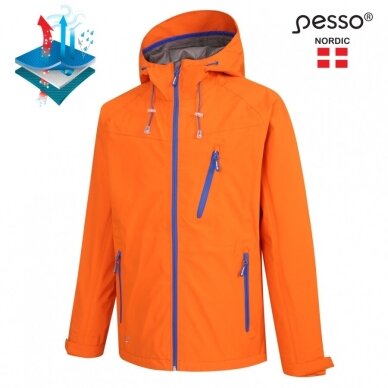 Ūdensizturīga jaka Pesso BONNA, oranža 1