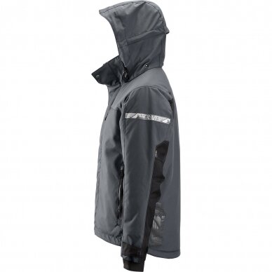 Ūdensizturīga ziemas jaka ar kapuci 37.5® SNICKERS WORKWEAR, pelēka 3 Ūdensizturīga ziemas jaka ar kapuci 37.5® SNICKERS WORKWEAR, pelēka 3