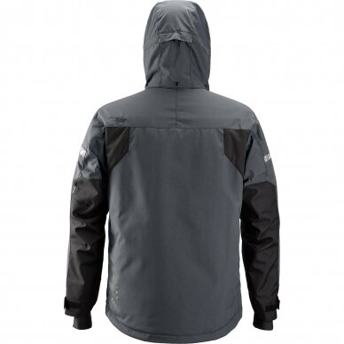 Ūdensizturīga ziemas jaka ar kapuci 37.5® SNICKERS WORKWEAR, pelēka 1 Ūdensizturīga ziemas jaka ar kapuci 37.5® SNICKERS WORKWEAR, pelēka 1