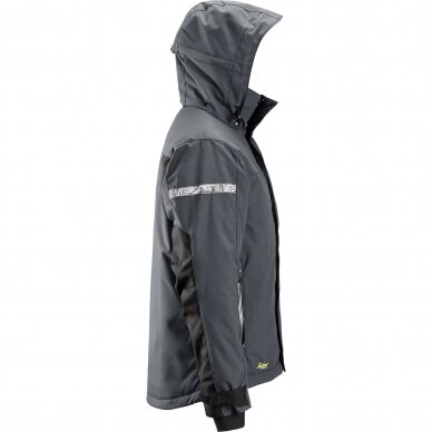 Ūdensizturīga ziemas jaka ar kapuci 37.5® SNICKERS WORKWEAR, pelēka 2 Ūdensizturīga ziemas jaka ar kapuci 37.5® SNICKERS WORKWEAR, pelēka 2