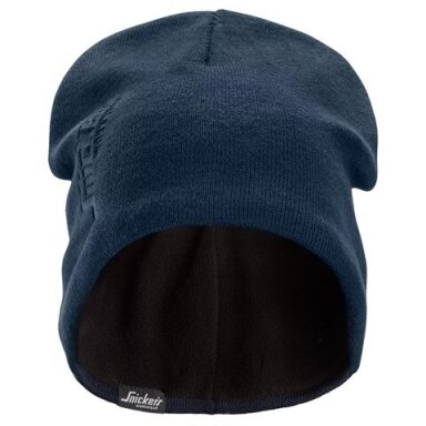 Vēja necaurlaidīga adīta cepure SNICKERS WORKWEAR 9031, zila