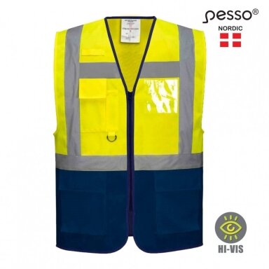 Veste Pesso LSGMP signāls, dzeltens/zils