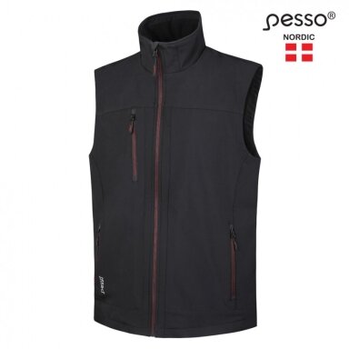 Veste Pesso Soft Softshell, melna