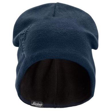 Vēja necaurlaidīga adīta cepure SNICKERS WORKWEAR 9031, zila Vēja necaurlaidīga adīta cepure SNICKERS WORKWEAR 9031, zila
