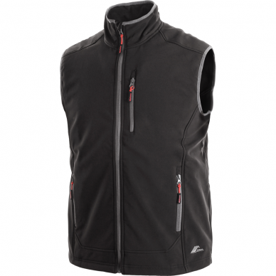 Liemenė CXS TOPEKA Softshell, juoda Liemenė CXS TOPEKA Softshell, juoda