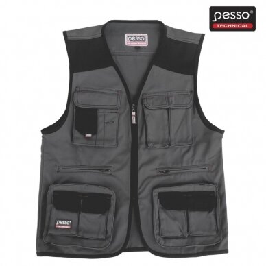 Liemenė Pesso DICP iš Canvas audinio, pilka Liemenė Pesso DICP iš Canvas audinio, pilka
