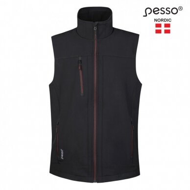 Veste Pesso Soft Softshell, melna 1 Veste Pesso Soft Softshell, melna 1