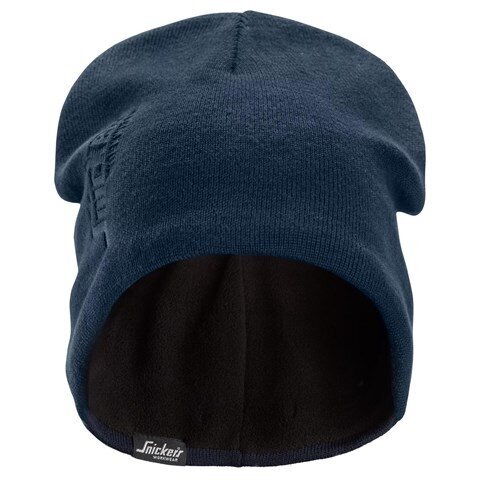 Vēja necaurlaidīga adīta cepure SNICKERS WORKWEAR 9031, zila