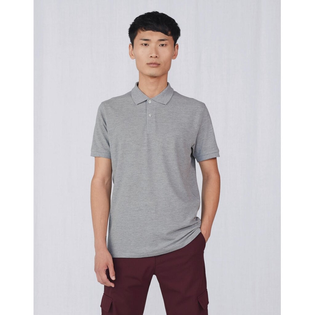 Vīriešu polo krekls B&C PM430 ar īsām piedurknēm 2 Vīriešu polo krekls B&C PM430 ar īsām piedurknēm 2