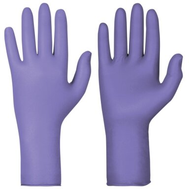 Vienkartinės pirštinės CHEMSTAR 114.980, nitrilinės, violetinės