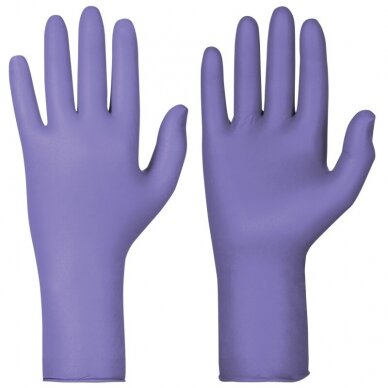 Vienkartinės pirštinės CHEMSTAR 114.980, nitrilinės, violetinės 1 Vienkartinės pirštinės CHEMSTAR 114.980, nitrilinės, violetinės 1