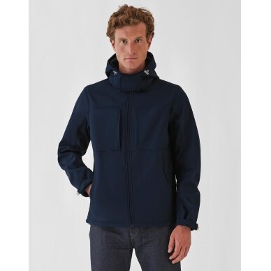 Vīriešu B&C Softshell JM950 zāliena un lietus jaka 2 Vīriešu B&C Softshell JM950 zāliena un lietus jaka 2