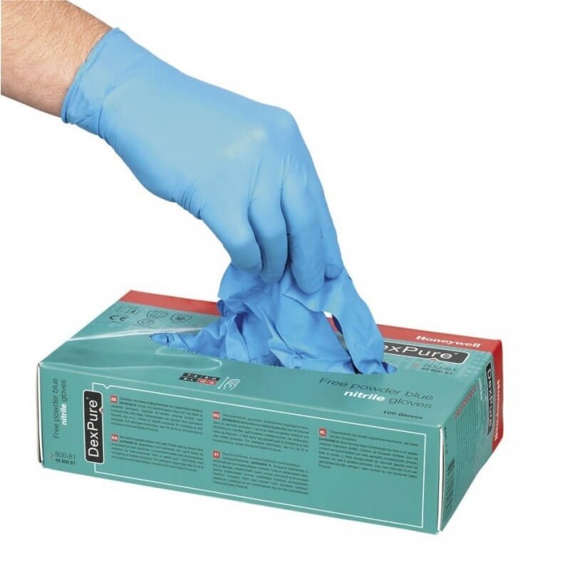 Vienreizlietojamie nitrila cimdi HONEYWELL Perfect Fit Dexpure 800-81, 100 gab. Vienreizlietojamie nitrila cimdi HONEYWELL Perfect Fit Dexpure 800-81, 100 gab.