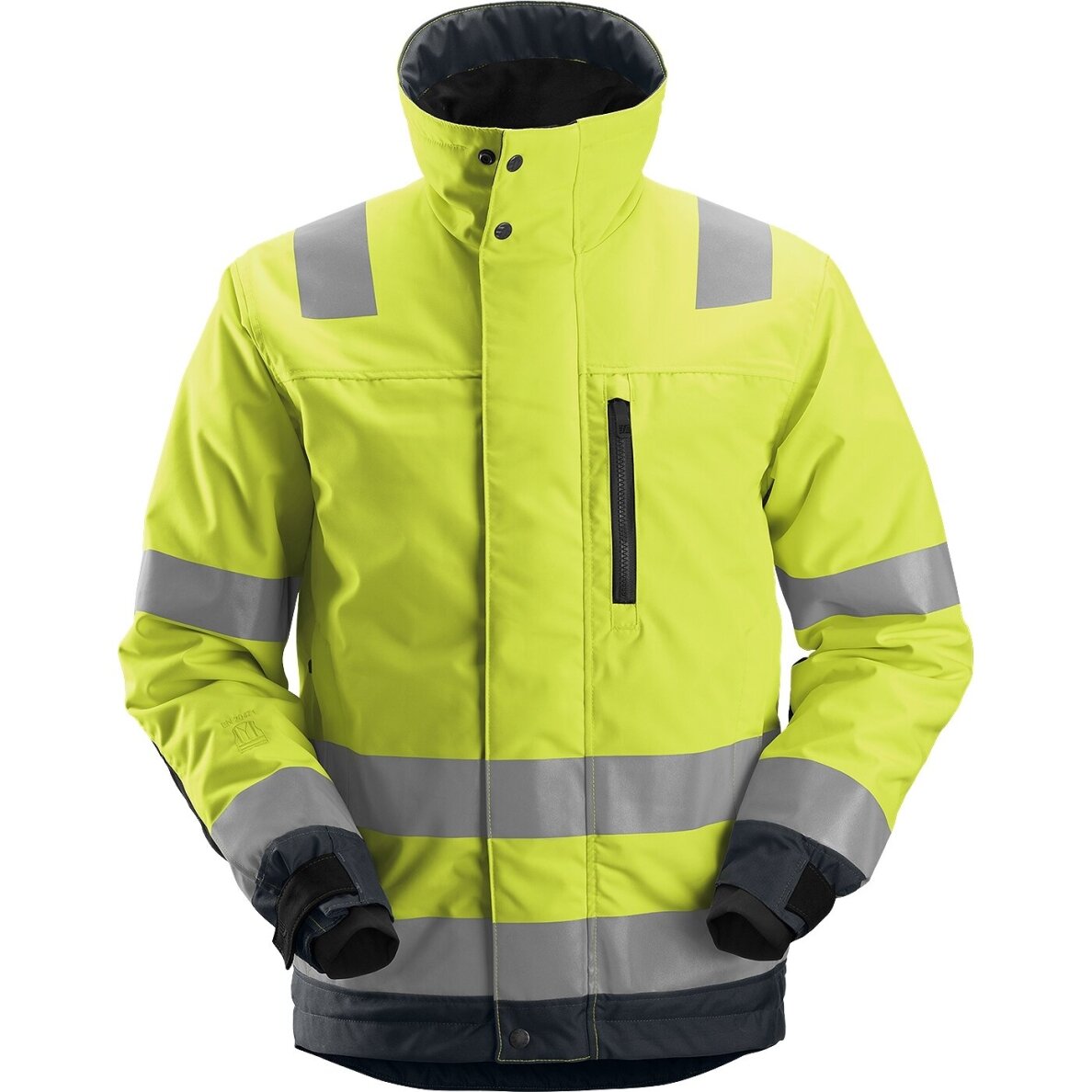 Ziemas jaka AllroundWork 37.5 Hi-Vis SNICKERS WORKWEAR, dzeltena Ziemas jaka AllroundWork 37.5 Hi-Vis SNICKERS WORKWEAR, dzeltena