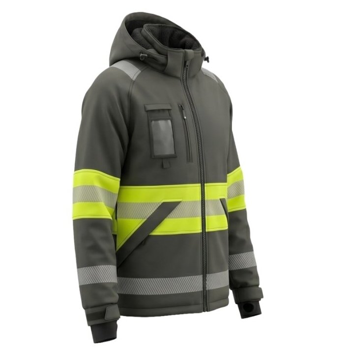 BoSafety Softshell ziemas jaka VALENCIA Hi Vis 1. klase 3 BoSafety Softshell ziemas jaka VALENCIA Hi Vis 1. klase 3