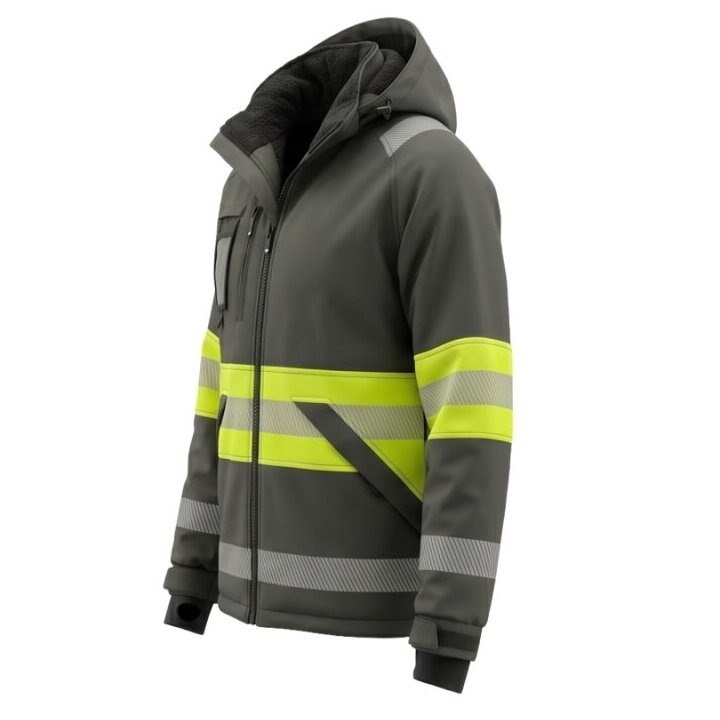 BoSafety Softshell ziemas jaka VALENCIA Hi Vis 1. klase 2